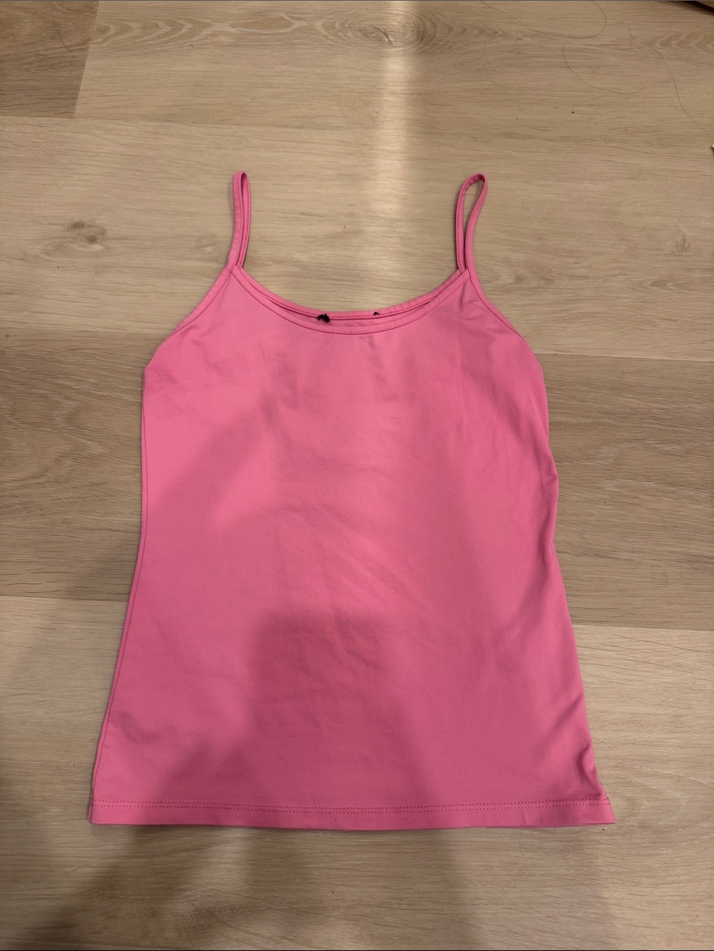 Zara Bright Pink Spaghetti Strap Tank Top